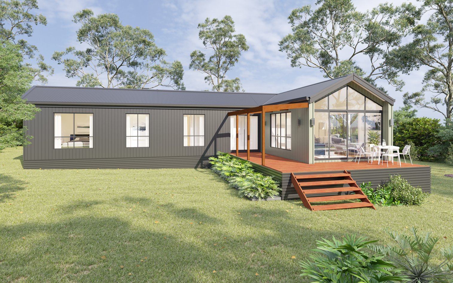 FOUR NEW 2 BEDROOM, 2 BATHROOM MODULAR HOME DESIGNS